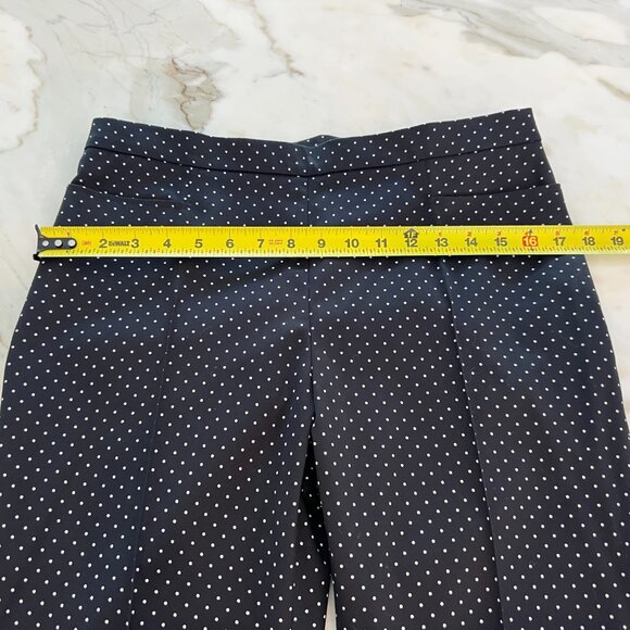 AKRIS PUNTO FRANCA BLACK & CREAM POLKA DOT COTTON TROUSERS IT 44 / US 8 NWTS! - Picture 10 of 16